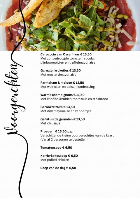 Menukaart Dolphia — pagina 1